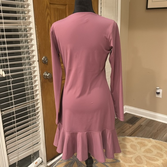 Susana Monaco Mauve Ruffle Dress - NWOT - Picture 3 of 4